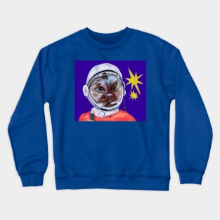 Monkey (Pygmy Marmoset) in the Space Crewneck Sweatshirt